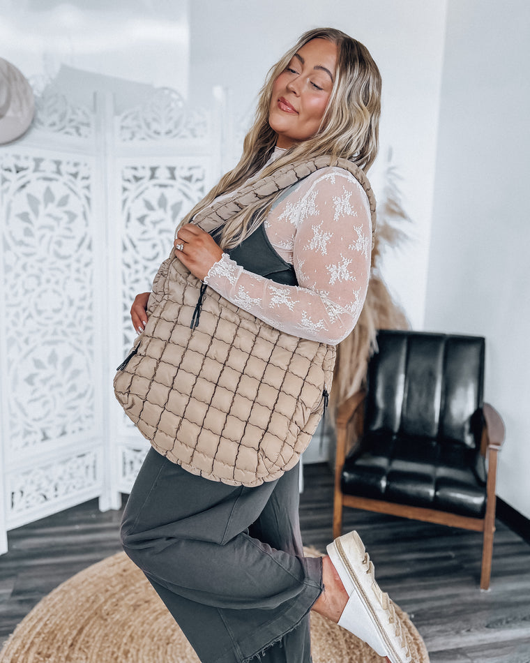 Pia Quilted Puffer Bag 2.0 [khaki]