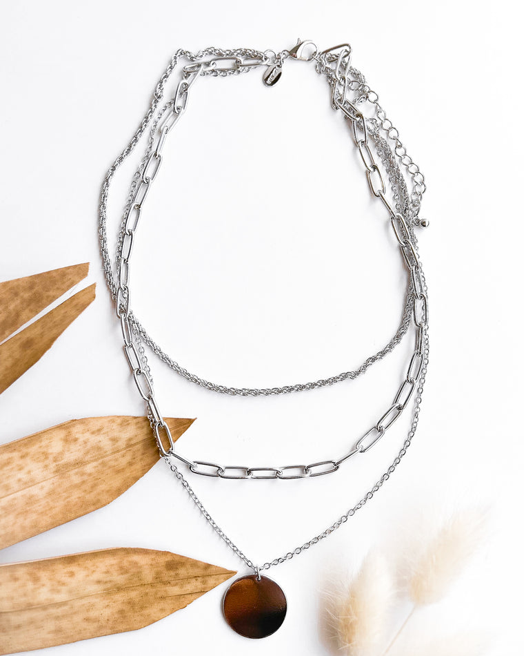 Layered Mix Necklace [silver]