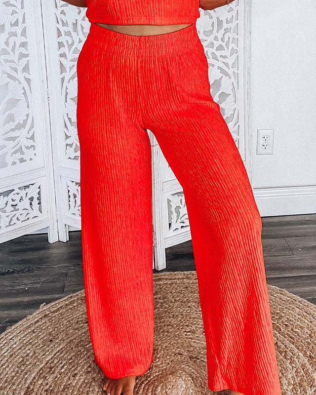 Iris Crinkle Pants [orange]