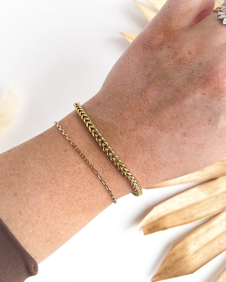 Fisher Bracelet [18k Gold Plated Stainless Steel]