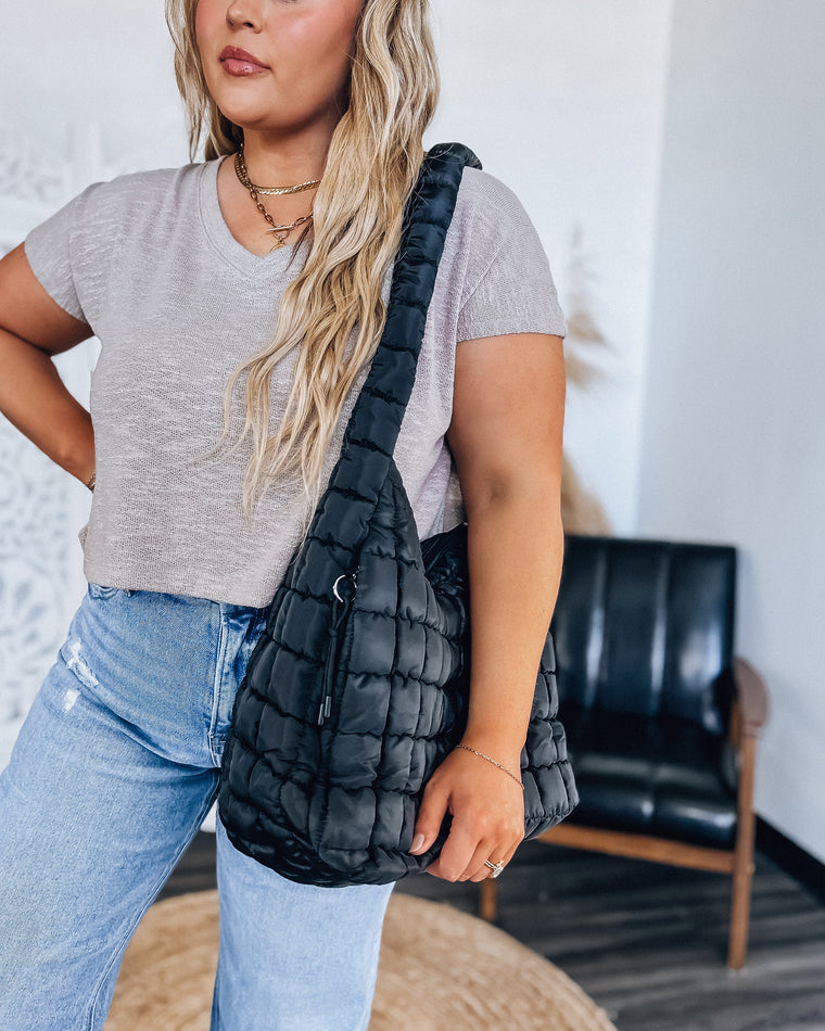 Pia Quilted Puffer Bag 2.0 [black]