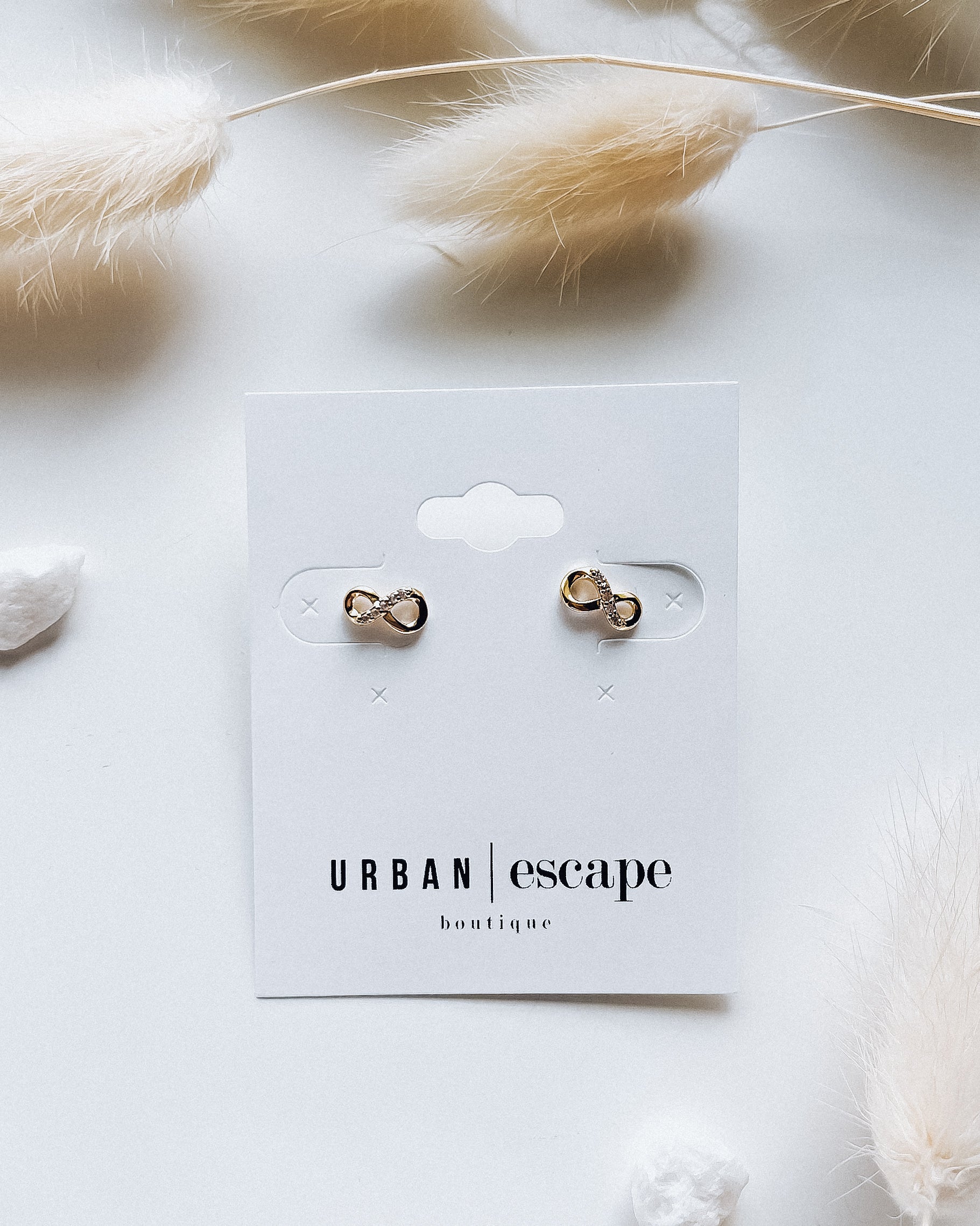 Infinity Diamond Earrings [gold]