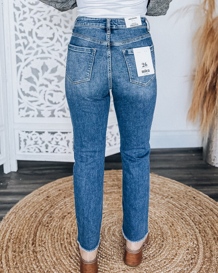 MICA DENIM Hailey Jeans [medium wash]