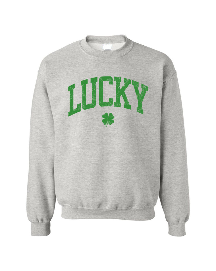 LUCKY clover [grey with green print]