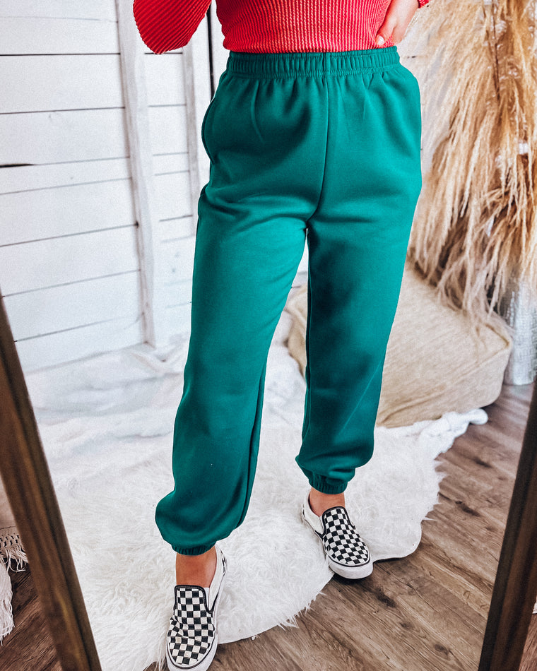 Take It or Leave It Joggers [hunter green]