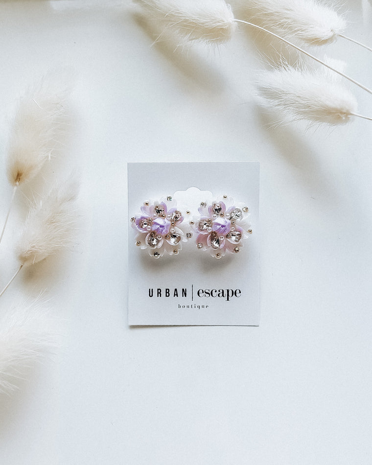 Mum Sparkle Earrings [violet]