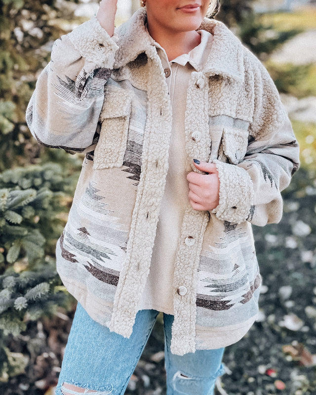 Snowshoe Sherpa Shacket [mocha]