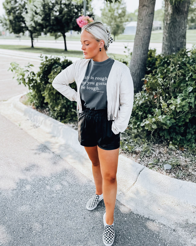 Dolly Suede + rhinestone Jacket [natural]