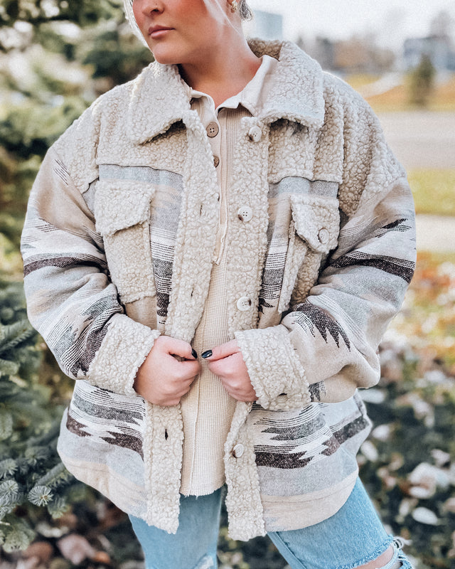 Snowshoe Sherpa Shacket [mocha]