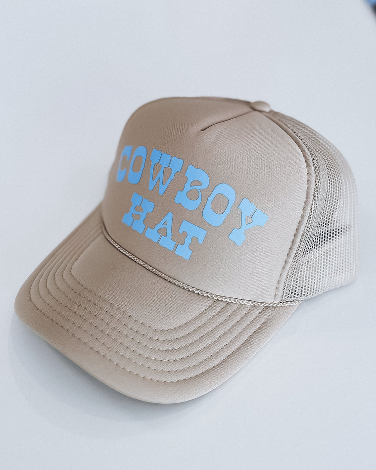 "Cowboy Hat" Trucker Hat [blue/sand]