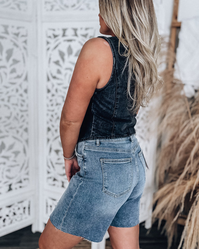 Dixie Denim Vest [black]