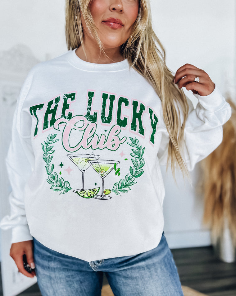 The Lucky Club Crewneck [white]
