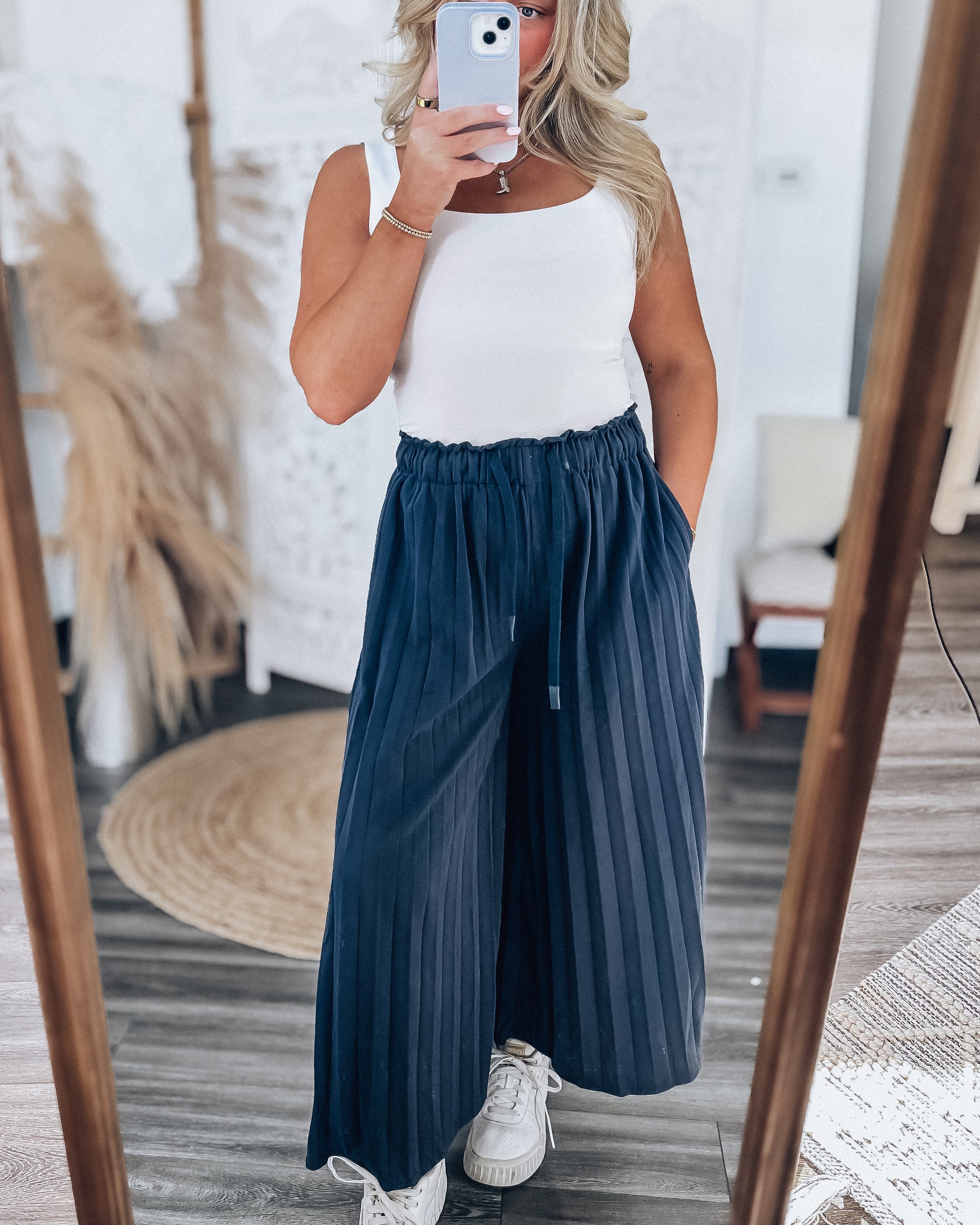Jetsetting Pleated Pants [navy]