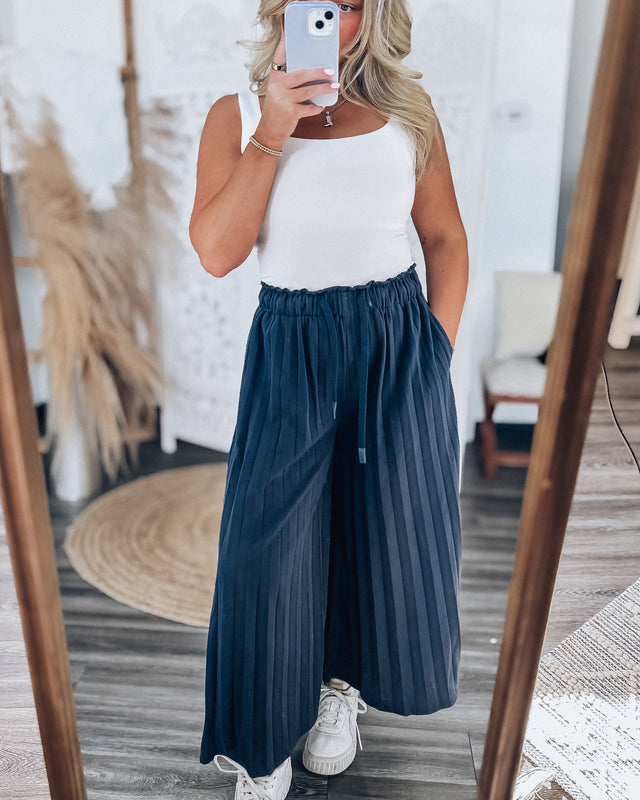 Jetsetting Pleated Pants [navy]