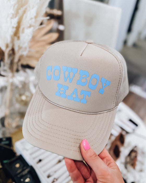 "Cowboy Hat" Trucker Hat [blue/sand]