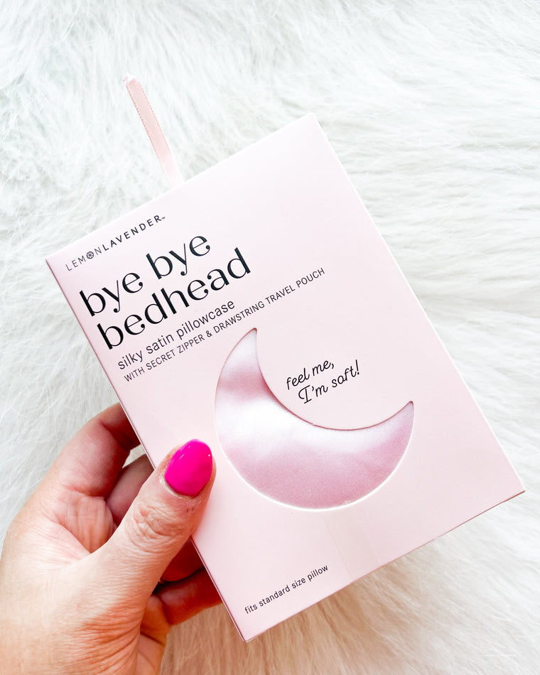 Bye Bye Bedhead Satin Pillow Case [pink]