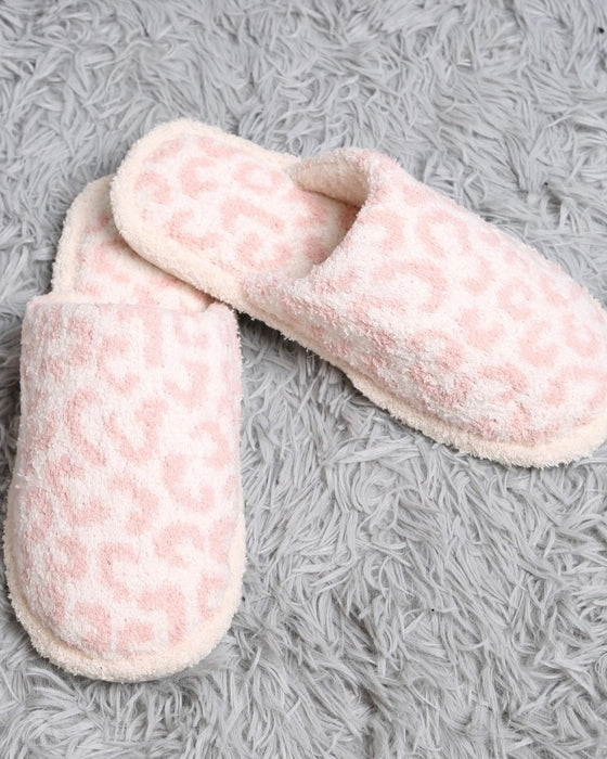 Lux Leopard Slippers [light pink]