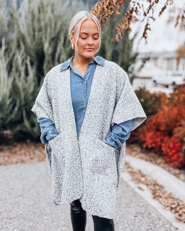 Cobblestone Kimono [grey]