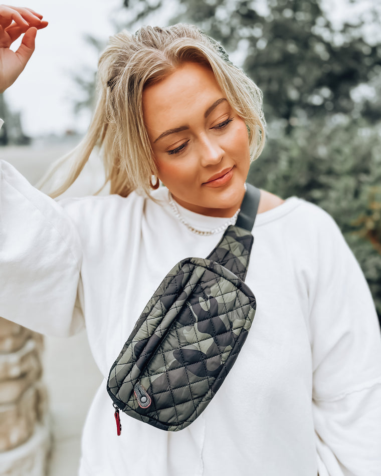 Quilted Fanny Pack [camo]