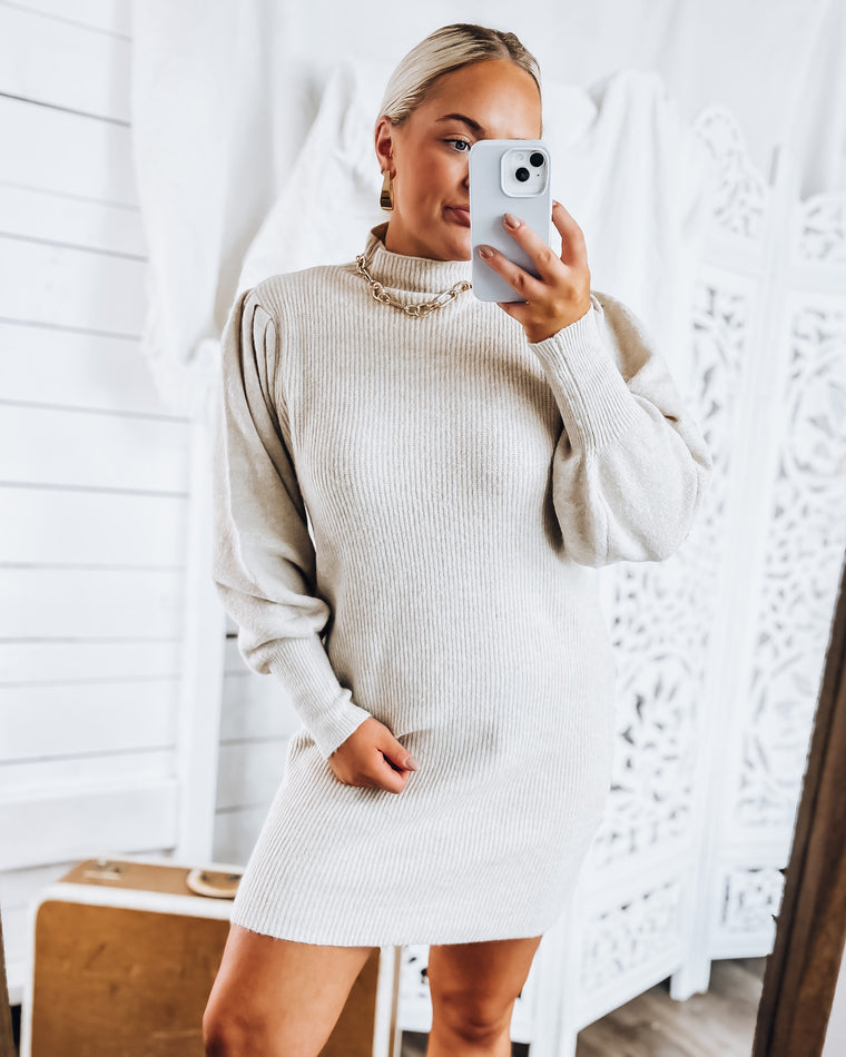 Penny Lane Sweater Dress [oatmeal]