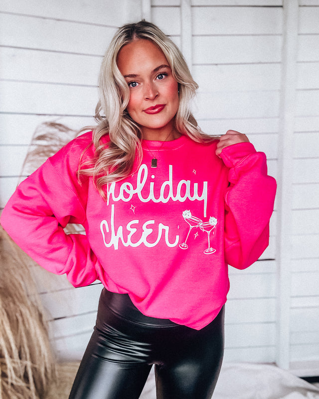 Holiday Cheer sweatshirt [pink]