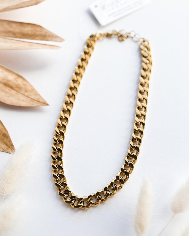 Chunky Gold Necklace [18k Gold Plated Stainless Steel]
