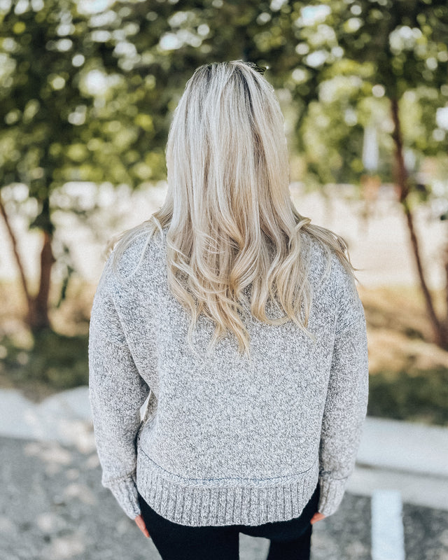 Cool Breeze Sweater [h. grey]
