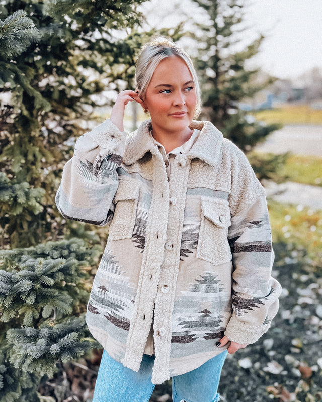 Snowshoe Sherpa Shacket [mocha]