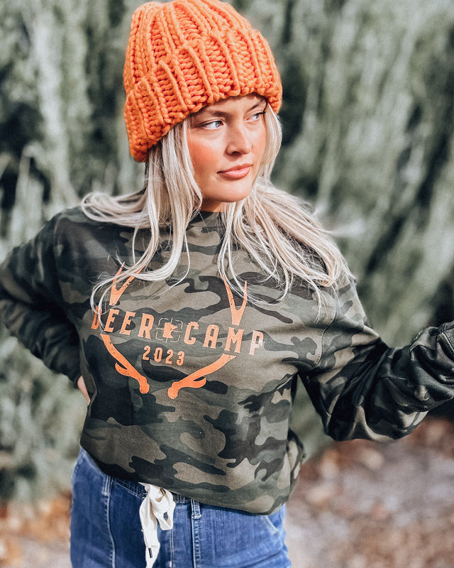 Deer Camp Unisex Crewneck [camo]