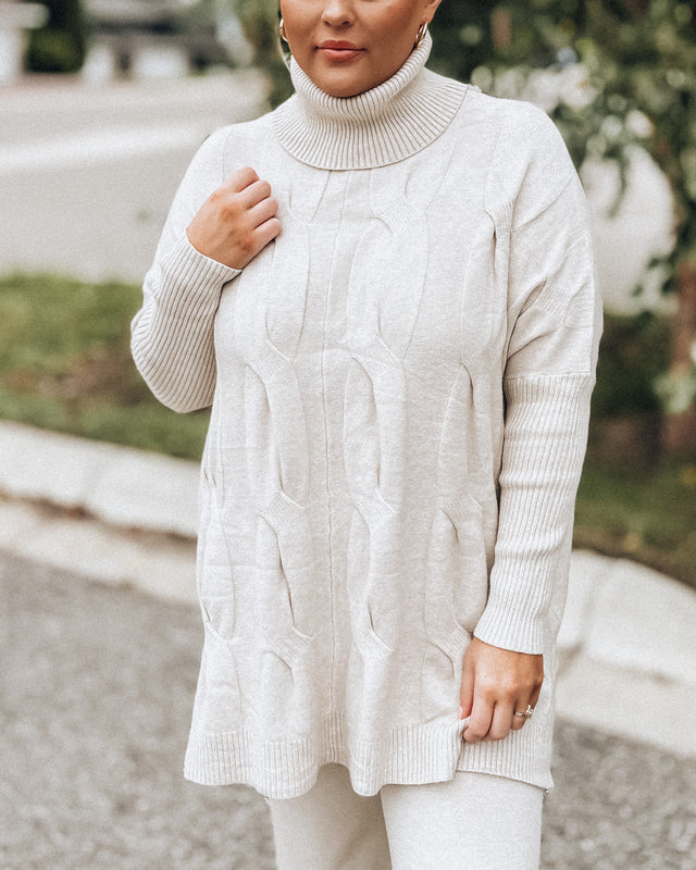 Eternal Bliss Tunic Sweater [oatmeal]