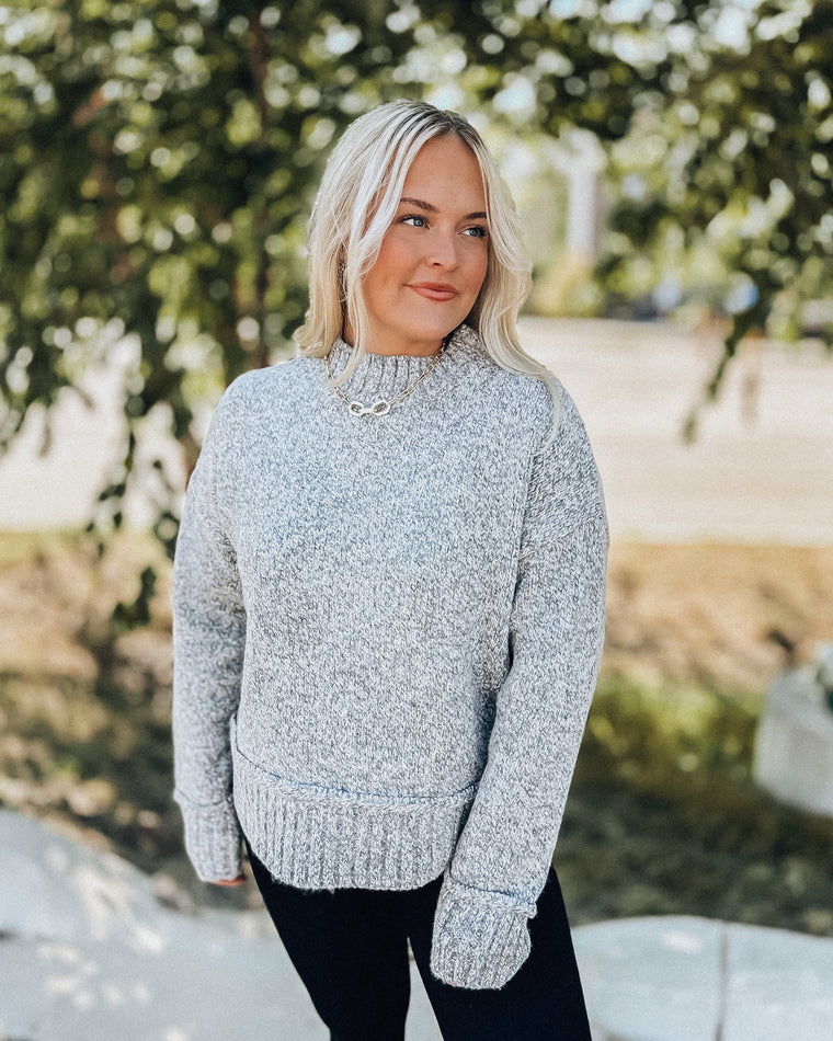 Cool Breeze Sweater [h. grey]