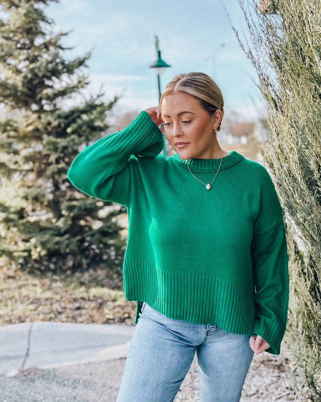 Wintergreen Sweater [kelly green]