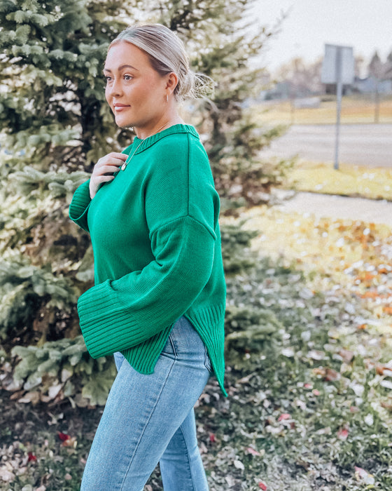 Wintergreen Sweater [kelly green]