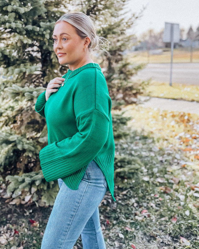 Wintergreen Sweater [kelly green]