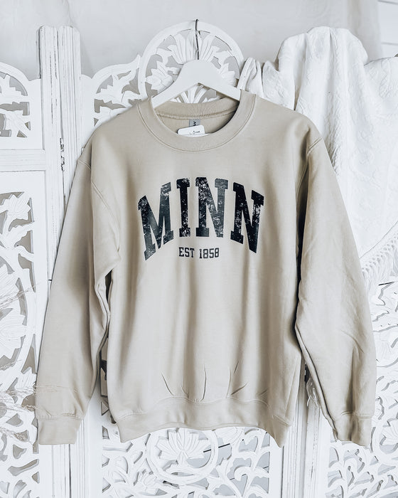 MINN Est 1858 unisex sweatshirt [sand & blk]