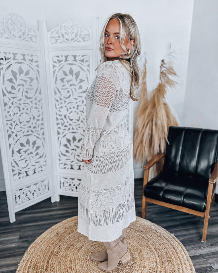 Florence Crochet Dress [beige]