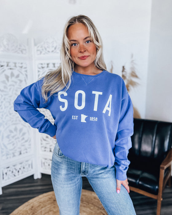 Sota MN 1858 Icon Unisex Crew [washed blue]