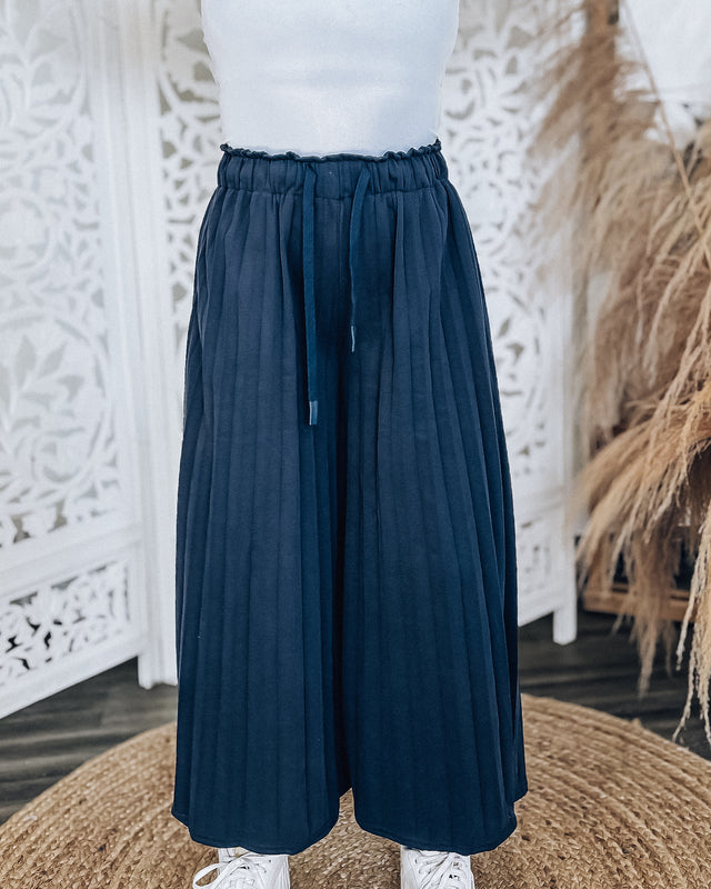 Jetsetting Pleated Pants [navy]