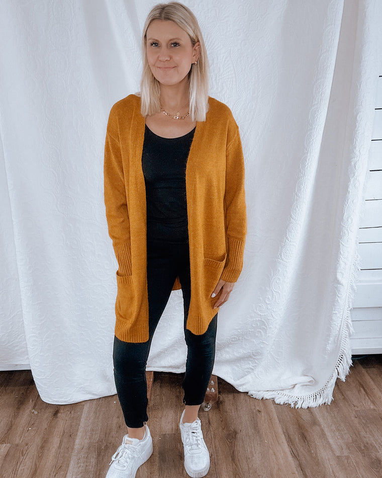 CAFE cuddles cardigan [mustard]