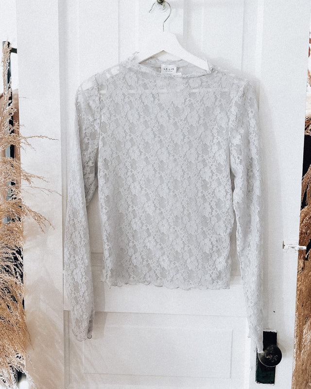 Lovely Lace Top [silver]