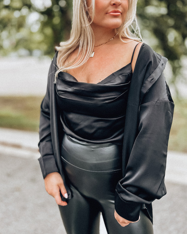 Asheville SET Tank + Blouse [black]