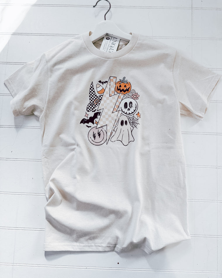 Spooky Boo Tee [cream/pastel multi]