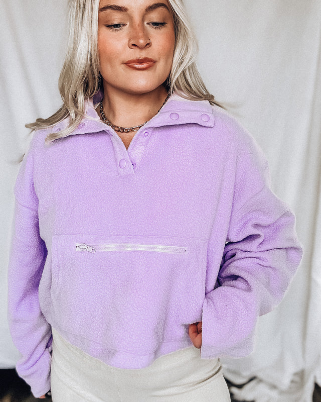 Cozy Moment Fleece Pullover [lavender]