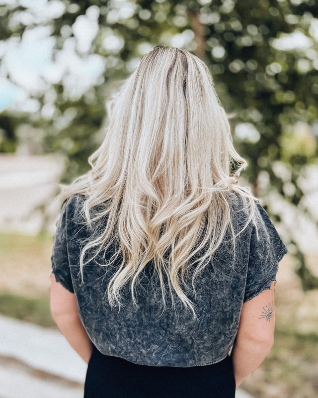 Nova Mineral Washed Top [charcoal]