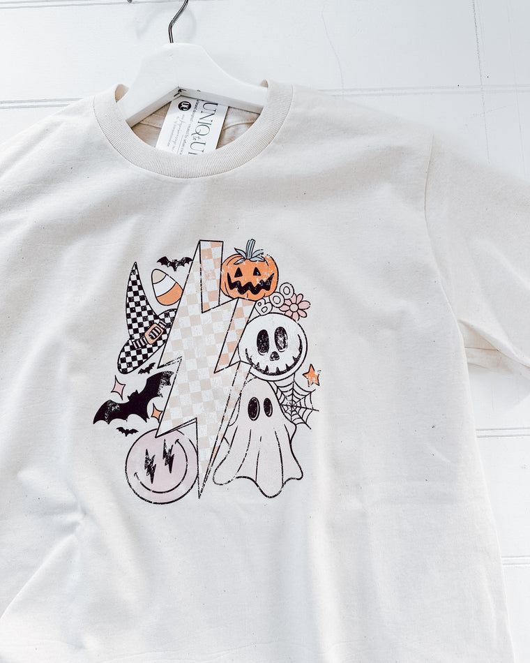 Spooky Boo Tee [cream/pastel multi]