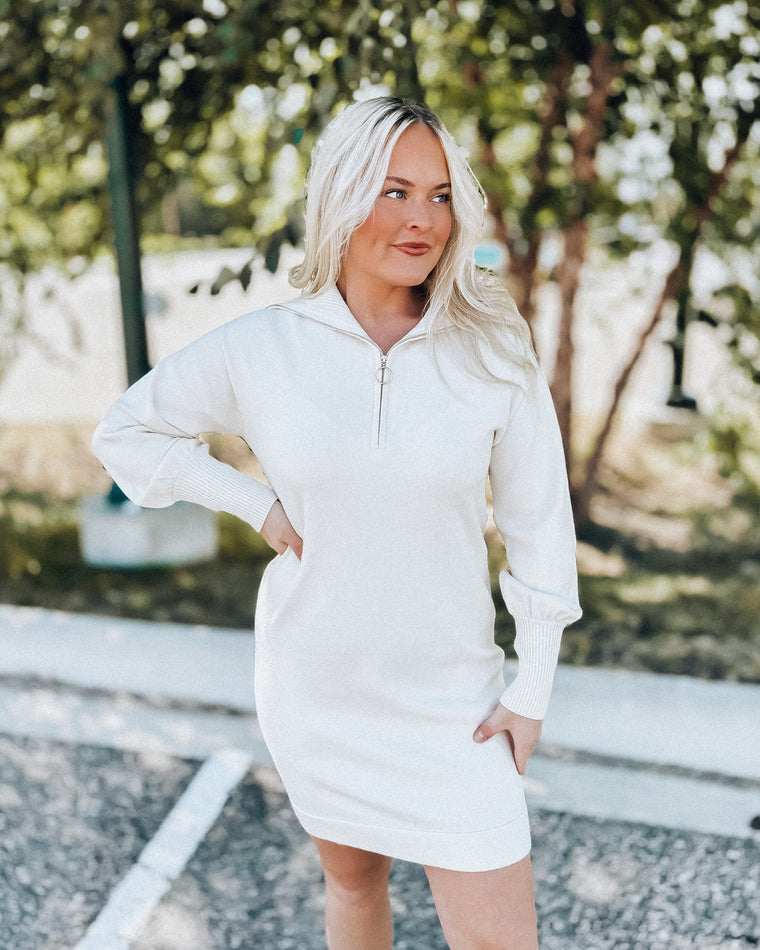 Sailor Sweater Dress [ivory]