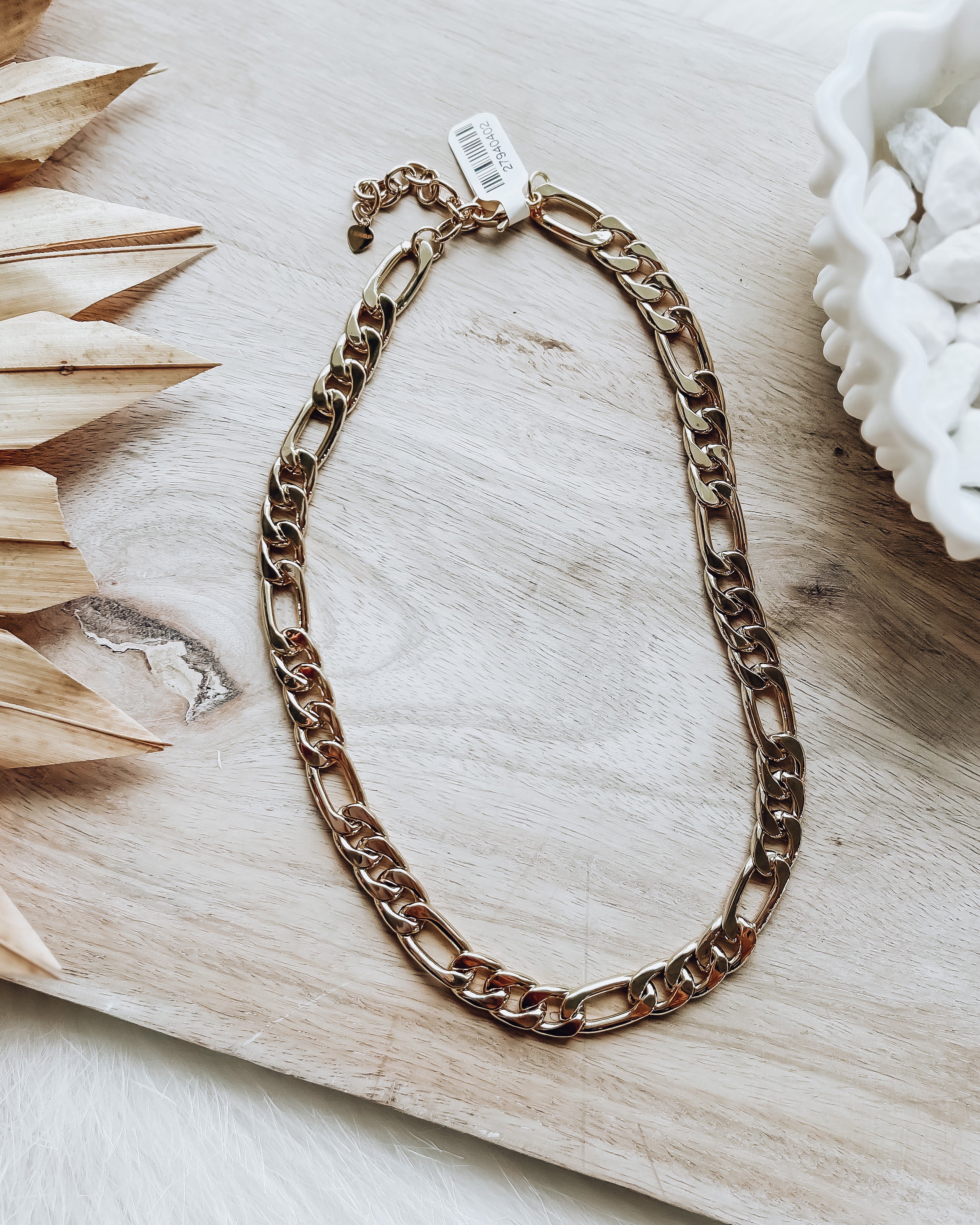 Figaro Chain Necklace [gold]