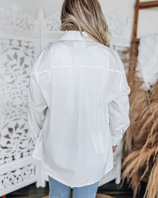 Alice Oversized Button Up [white]