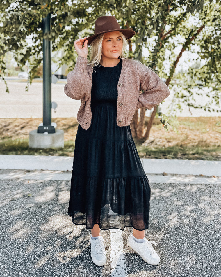 Cozy Knit Cardigan [cocoa]