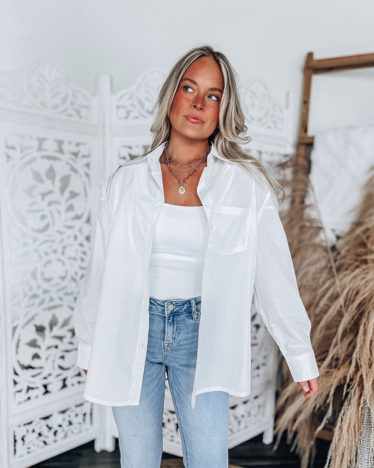Alice Oversized Button Up [white]
